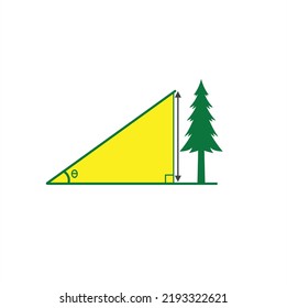 illustration of trigonometry, mathematics, vector art.