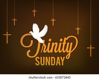Illustration Of Trinity Sunday Background.