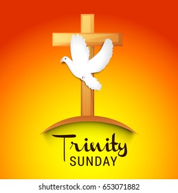 Illustration Of Trinity Sunday Background.