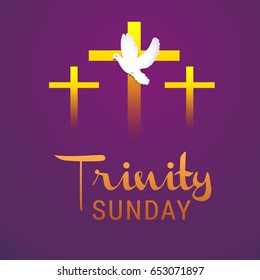 Illustration Of Trinity Sunday Background.