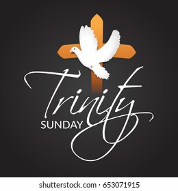 Illustration Of Trinity Sunday Background.