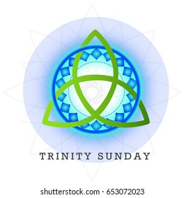 Illustration Of Trinity Sunday Background.