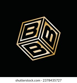 ilustración Plantilla de diseño de icono del logotipo del cubo triple B. Empresa, identidad, empresa, marca, marca, logotipo Estilo limpio, moderno y elegante
