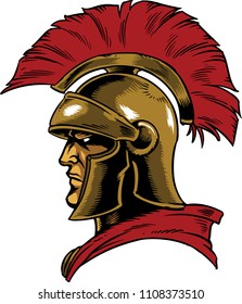 Illustration Of A Trojan Warrior.