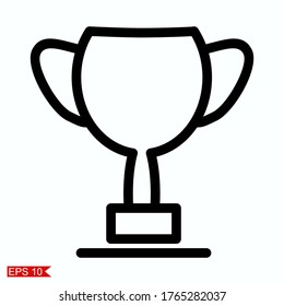 
illustration of a trophy in a flat style