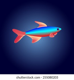 Illustration of tropical fish