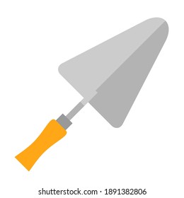 Illustration of trowel. Tool for repair and construction.