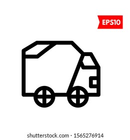 illustration of truck flat icon