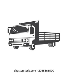 illustration of truck, truck icon, vector art.