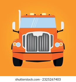 illustration of a truck. vector illustration