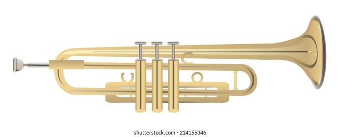 Illustration of trumpet - wind Instrument