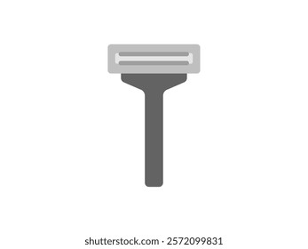 Illustration of T-shaped razor icon.