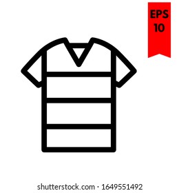 ilustración del icono plano de la camiseta