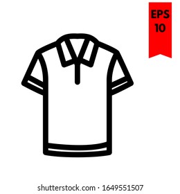 ilustración del icono plano de la camiseta