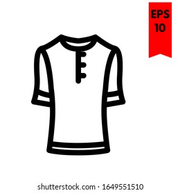 illustration of tshirt flat icon