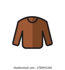 Illustration Of T-shirt Flat Icon Design Vector Template