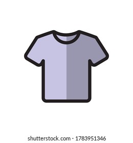 Illustration Of T-shirt Flat Icon Design Vector Template
