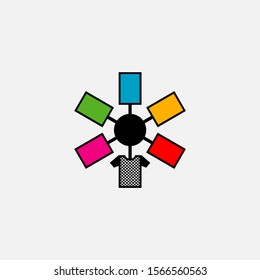 an illustration of tshirt printing process