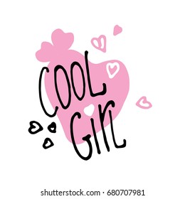 illustration for t-shirts girls