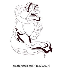 
illustration for t-shirts with the theme of animals and combined with electricity in the surrounding body
