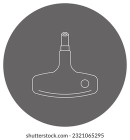 Illustration of a T-type handle socket.