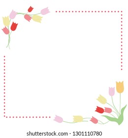 Illustration of tulip frame.
