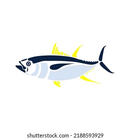 Illustration of Tuna Fish, one of the fish that is processed by various kinds of food in the world, especially in japan, usually eaten raw as a filling for sushi