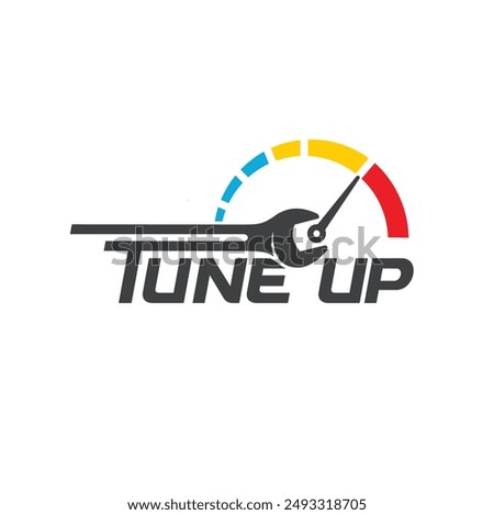 illustration of tune up, automotive, vector art.