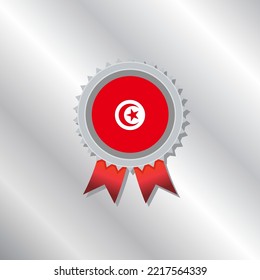 Illustration of Tunisia flag Template