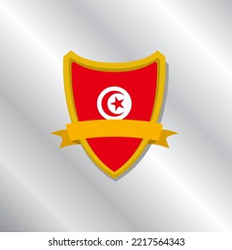 Illustration of Tunisia flag Template