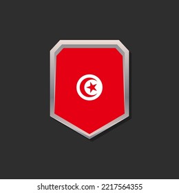 Illustration of Tunisia flag Template