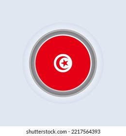 Illustration of Tunisia flag Template