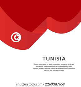 Illustration of Tunisia flag Template