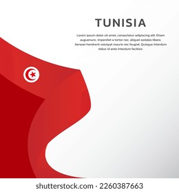 Illustration of Tunisia flag Template