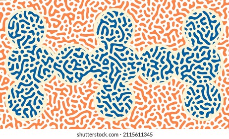 ILLUSTRATION DER ABSTRAKTEN LINE PATTERN DESIGN VEKTOR GUT FÜR WALLPAPER, DECKER, POSTER 