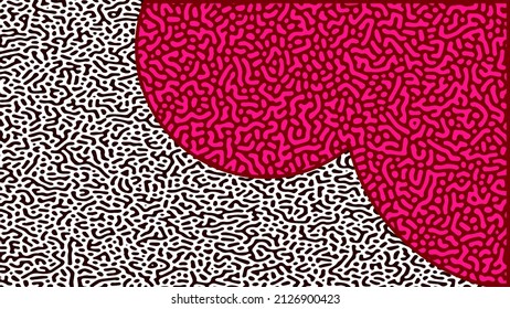 ILLUSTRATION TURING ABSTRACT LINE PATTERN DESIGN VECTOR GOOD FOR WALLPAPER, COVER,POSTER 
