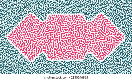 ILLUSTRATION TURING ABSTRACT LINE PATTERN DESIGN VECTOR GOOD FOR WALLPAPER, COVER,POSTER 