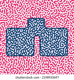 ILLUSTRATION TURING ABSTRACT LINE PATTERN DESIGN VECTOR GOOD FOR WALLPAPER, COVER,POSTER 