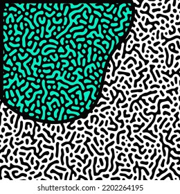 ILLUSTRATION TURING ABSTRACT LINE PATTERN DESIGN VECTOR GOOD FOR WALLPAPER, COVER,POSTER 