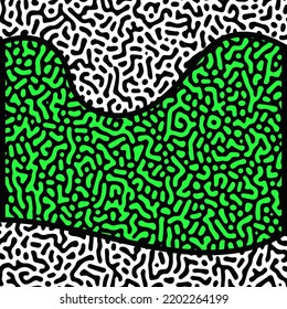 ILLUSTRATION TURING ABSTRACT LINE PATTERN DESIGN VECTOR GOOD FOR WALLPAPER, COVER,POSTER 