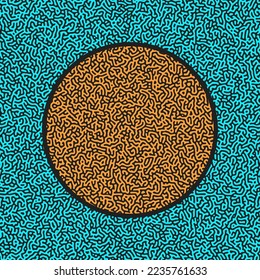 ILLUSTRATION TURING ABSTRACT LINE PATTERN DESIGN VECTOR GOOD FOR WALLPAPER, COVER,POSTER 