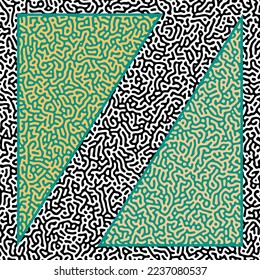 ILLUSTRATION TURING ABSTRACT LINE PATTERN DESIGN VECTOR GOOD FOR WALLPAPER, COVER,POSTER 