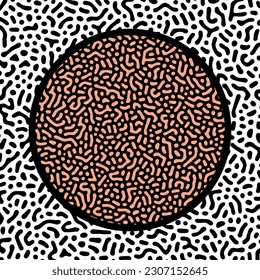 ILLUSTRATION TURING ABSTRACT LINE PATTERN DESIGN VECTOR GOOD FOR WALLPAPER, COVER,POSTER 