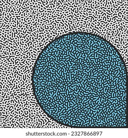 ILLUSTRATION TURING ABSTRACT LINE PATTERN DESIGN VECTOR GOOD FOR WALLPAPER, COVER,POSTER 