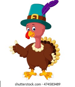 Illustration of turkey cartoon