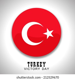 Illustration of Turkey Flag abstract 