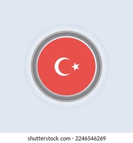 Illustration of Turkey flag Template