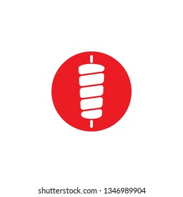 Illustration of Turkish kebab vector icons