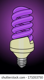 illustration of turn on light bulb 
