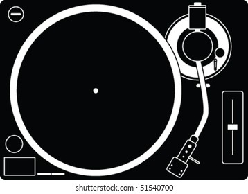 Illustration of a turntable